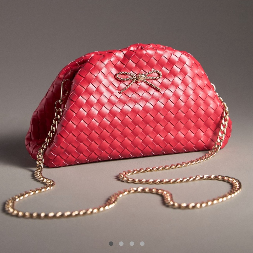 SOLD Anthropologie Frankie Clutch Woven Shoulder Bag